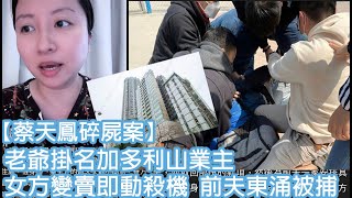 【蔡天鳳碎屍案】老爺掛名加多利山業主，女方變賣即動殺機，前夫今日東涌被捕｜陳怡 ChanYee