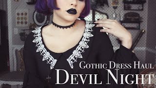 Affordable Goth Clothing Haul \u0026 Review ft. DevilNight