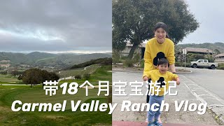 【Vlog】Carmel Valley Ranch 湾区周边带娃一日游 | 最适合度假的亲子酒店？| 带18个月宝宝Road Trip | Travel with 18m bay Vlog