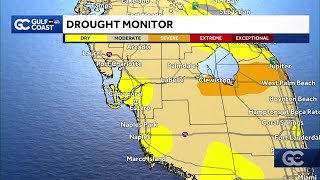 Drought conditions expand along the Gulf Coast