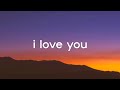 Céline Dion - I Love You (Lyrics)