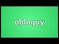 Obloquy Meaning