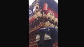 20140412西条祭-伊勢神宮外宮奉納-提灯に火を入れる