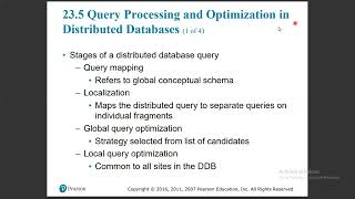 10 - chapter23_Query Processing and Optimization in Distributed Databases
