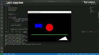 Drawing Shapes in pygame: Circles, Rectangles, Triangles and Lines