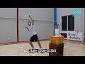 badminton lesson jump swing if you make the basics accurate you can become a master.