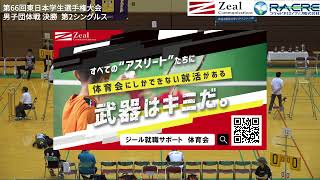 【東日本選手権・団体戦 決勝S2】宮下怜(明治大) vs 後藤サン(法政大)