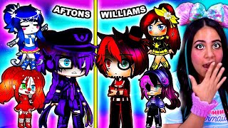 The Afton Family Meets William's Family! 💜👨‍👩‍👧‍👦 FNAF Gacha Life Mini Movie Reaction