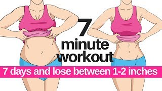 7 DAY CHALLENGE 7 MINUTE WORKOUT TO LOSE BELLY FAT - HOME WORKOUT TO LOSE INCHES