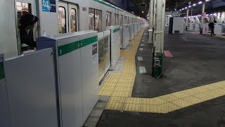 【ホームドア設置後】常磐緩行線柏駅での女性車掌動作MT２