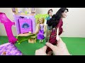 unboxing disney princess rapunzel tower doll house playset with flynn rider and mother gothel