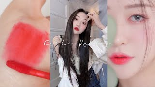 반말모드 GRWM : 얼굴 확 살려주는 레드립 메이크업• 같이준비해요!  💌이벤트도 있음