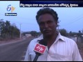 officials negligence on khammam kodumur road constructions works etv story