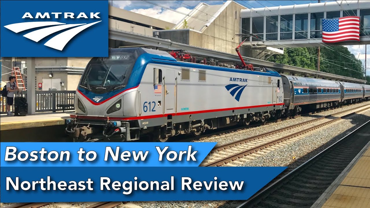 Amtrak NORTHEAST REGIONAL Review : Boston To New York By Train - YouTube