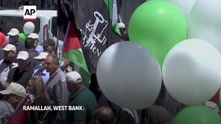 Palestinians gather to mark Nakba Day