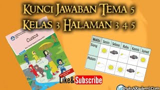 Kunci Jawaban Tema 5 Kelas 3 Halaman 3 4 5  Subtema 1 Keadaan Cuaca