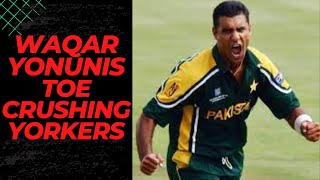 10 Toe Crushing Yorker By Waqar Younis to Famous Batsman | Waqar Younis Wickets