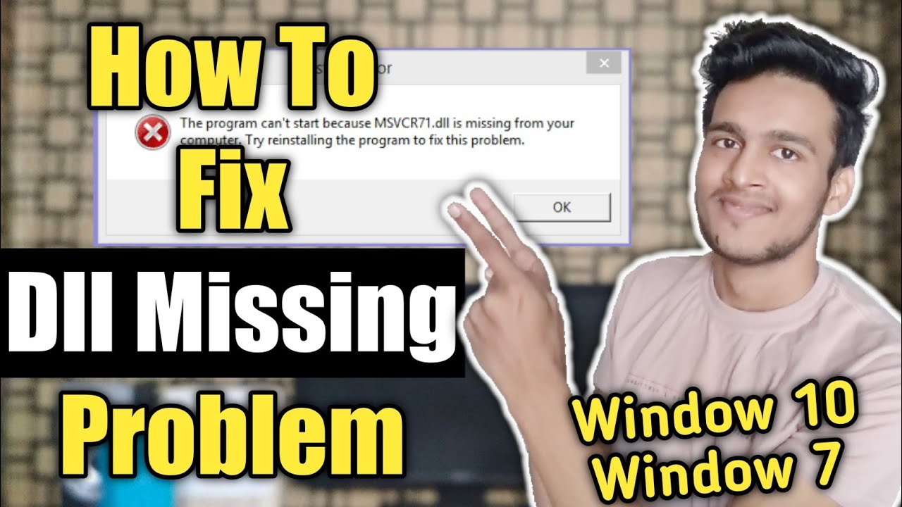 Dll Files Missing Windows 10 & 7 | How To Fix Dll Errors In Windows 10 ...