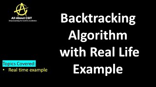Backtracking Algorithm with Real Life Example| Lec 59| Data Structures & Algorithms|