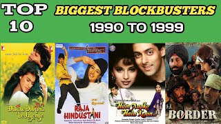 Highest Grossing Bollywood Movies 90s | Top 10 Highest Grossing Movies | filmy panditji
