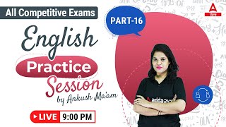 English Practice Set For PSSSB VDO, Clerk Excise Inspector 2023 | By Ankush Mam