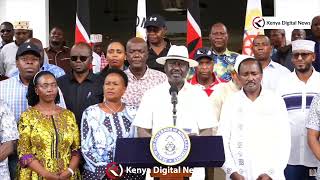 LIVE!! RAILA, KARUA, KALONZO \u0026 THE AZIMIO BRIGADE SPEAKING IN MOMBASA AFTER RUTO'S UDA NGC SPEECH!!