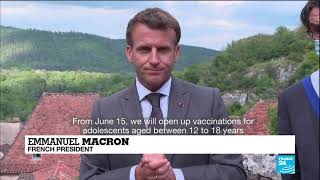 France to offer Covid-19 vaccines to 12-18 age group from June 15, Macron says