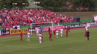 Highlights DFB-Pokal: Germania Halberstadt - 1. FC Union Berlin, 11.08.2019 Tor Christopher Lenz