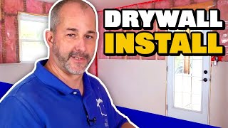 How to DIY Drywall For Beginners | Cutting & Installing