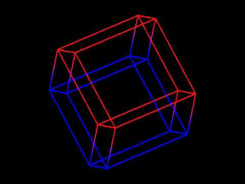 4d Hypercube Rotation Youtube