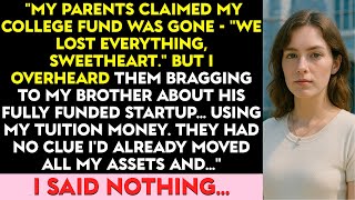 My Parents Claimed My College Fund Was Gone — We Lost Everything, Sweetheart! But I Overheard...