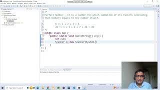 Core Java - "while" Loop - Perfect Number Program