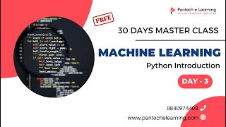 ✅Day3 Python Intro |30 Days Free ML Master Class