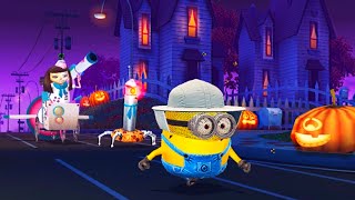 Beekeeper Jerry Minion Vs Meena In Halloween Residential Area ! Old Minion Rush