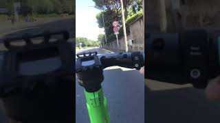 Riding a Lime scooter in Rome