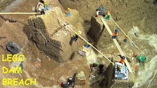 Lego Adventurers - Old Sand City Destruction. Dam Breach Film