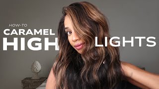 How to do caramel highlights on your hair!