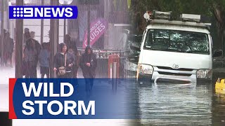 Sydney lashed by wild storm | 9 News Australia