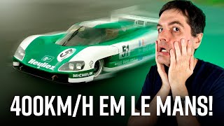 O INCRÍVEL recorde de velocidade em Le Mans/1988 - acima de 400km/h com motor Peugeot