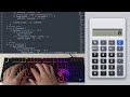 ASMR Programming - Modern Calculator Coding (No Talking)