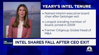 Intel shares fall after CEO exit