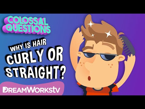 What race has curly hair?