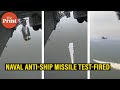 Naval anti-ship missile developed by DRDO successfully test-fired off the Odisha coast