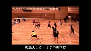 2007.12.12全日本インカレ決勝T１回戦広大VS中央学院大学第１セット