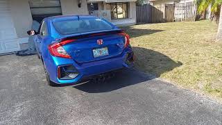 MAPerformance Race Exhaust and Front Pipe | 2020 Civic Si Start Up