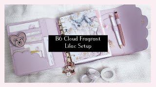 Aura Estelle B6 Cloud Fragrant Lilac planner setup | Ana Jolene Printables