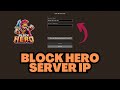 Minecraft Block Hero Server IP Address