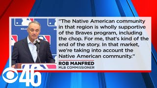 MLB Commissioner supports the chop; fans, Native American groups debate controversial gesture