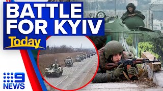 Russian forces breach Kyiv as Ukraine troops prepare to defend capital | 9 News Australia