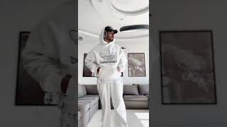 White combo track suit for men #balanciaga#trendingshorts #outstyle#like #outfit #public #stylishmen